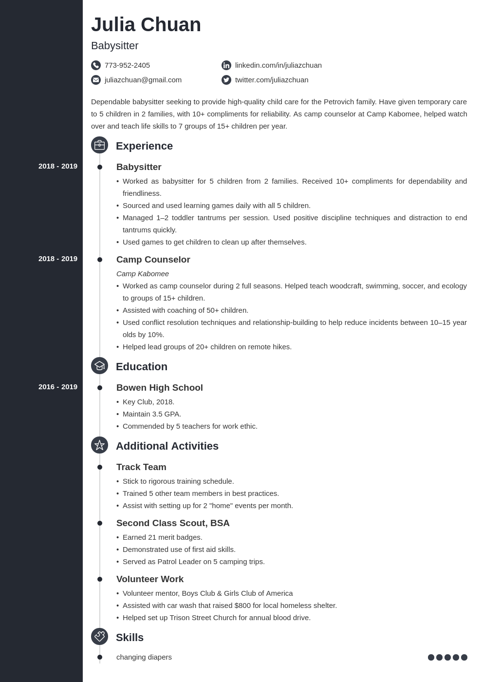 preschool teacher template concept