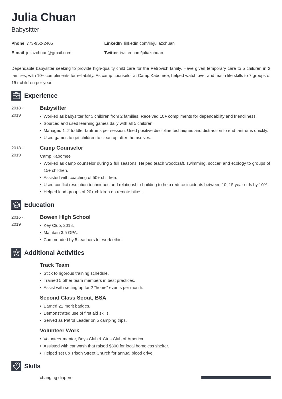 Preschool Teacher Resume Sample 20 Examples And Expert Tips