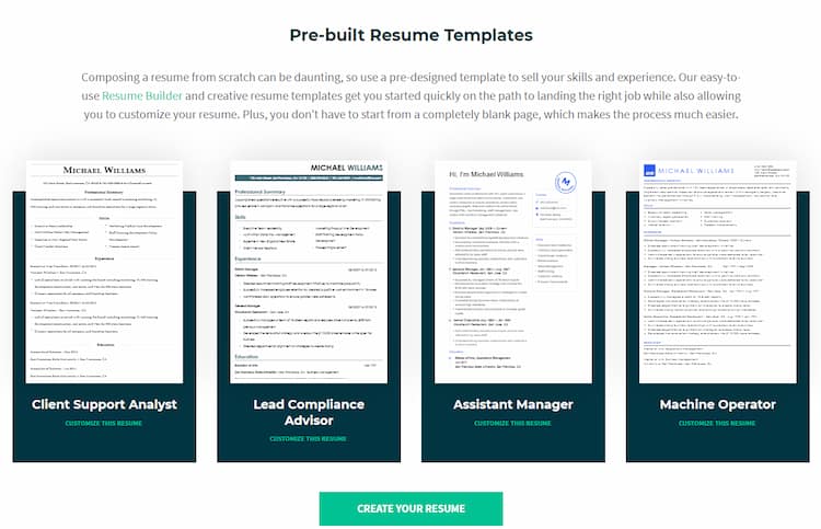 resumehelp best resume maker preview