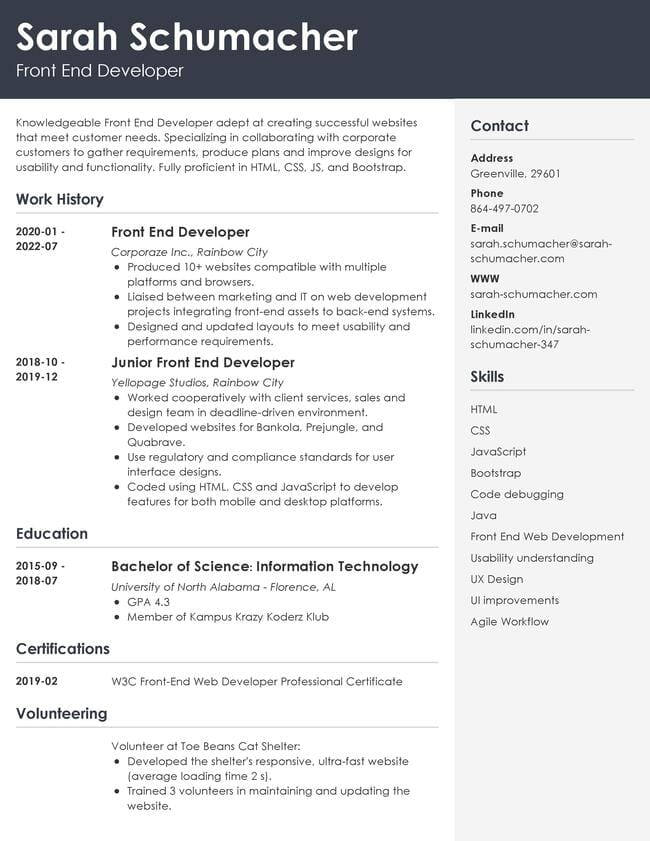 zety resume example