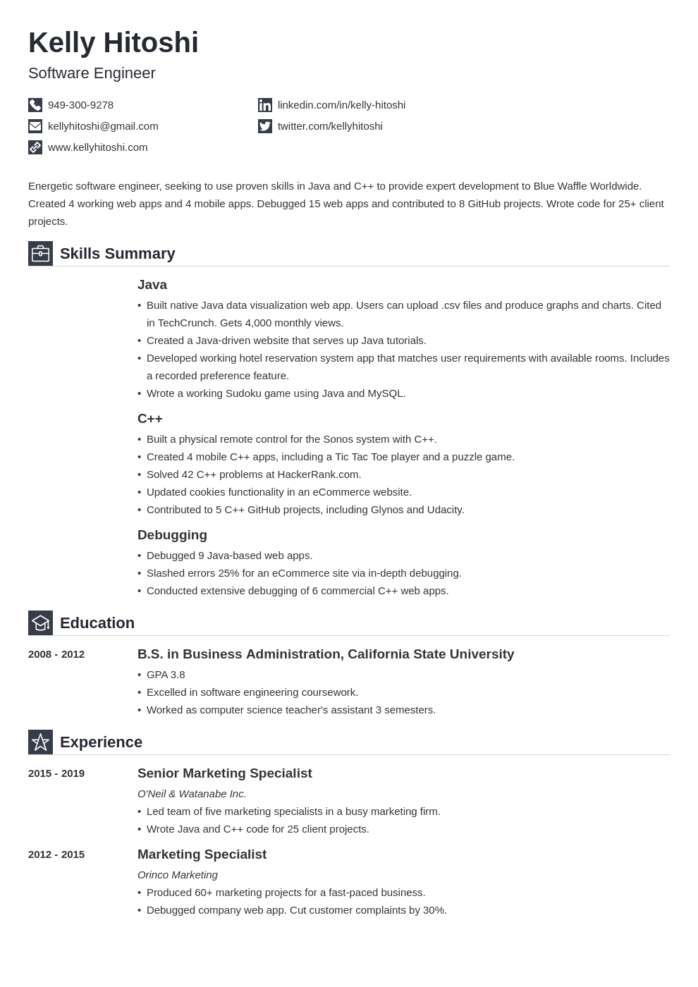 career-change-resume-sample