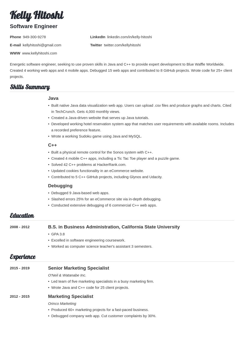 Career Change Resume Examples For 2024 Templates Tips 