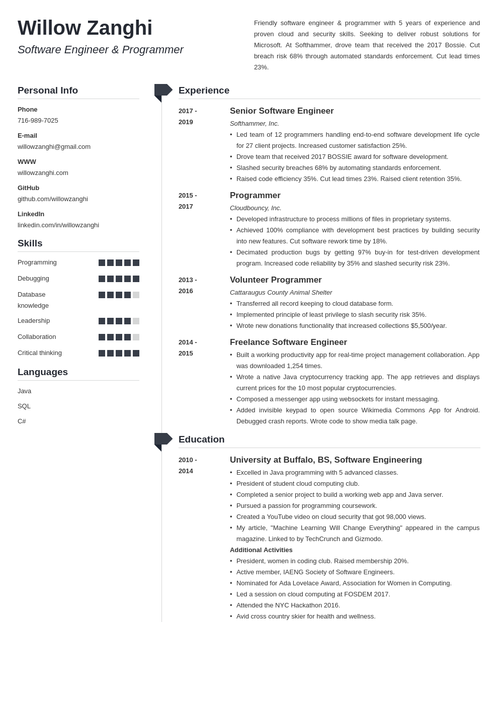 resume chronological template muse