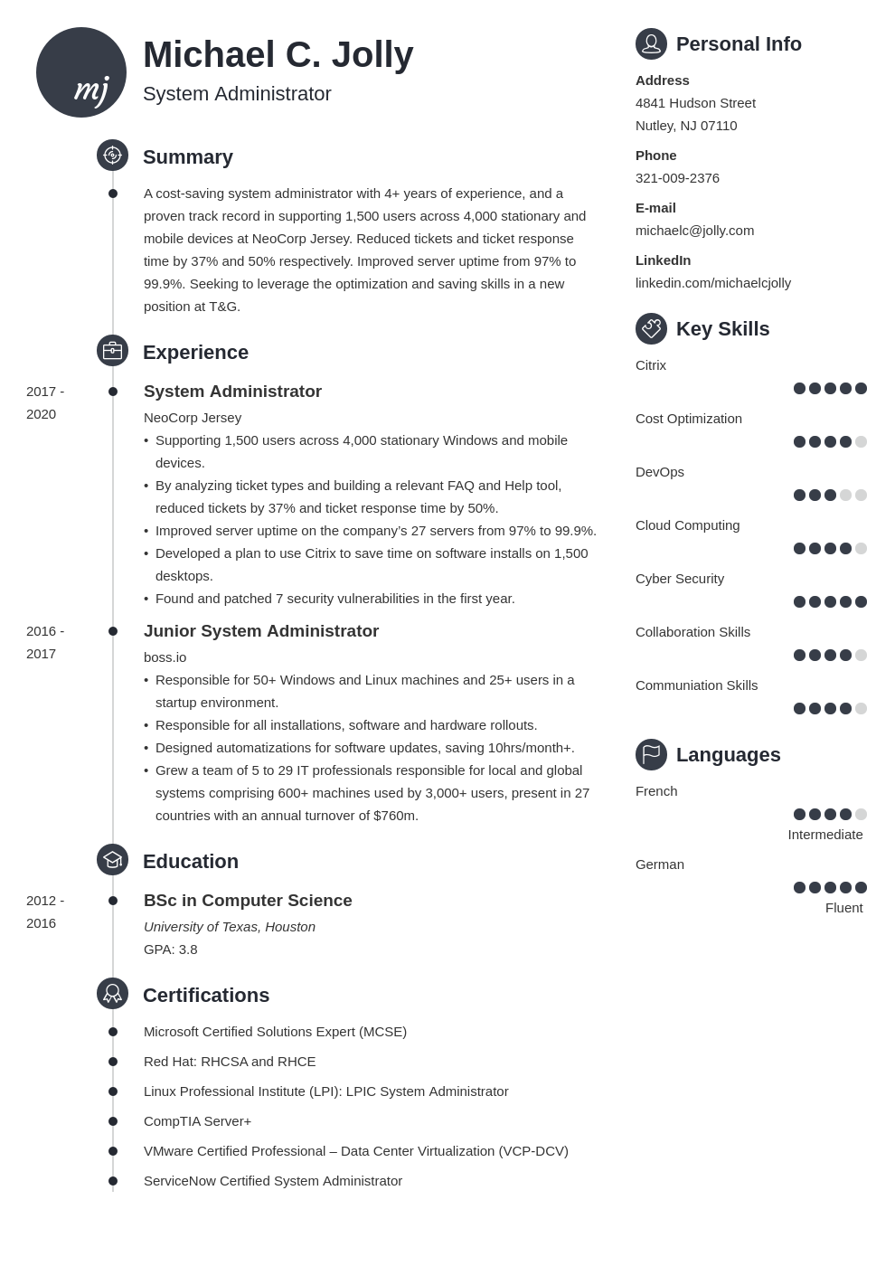 resume examples system administrator template primo uk