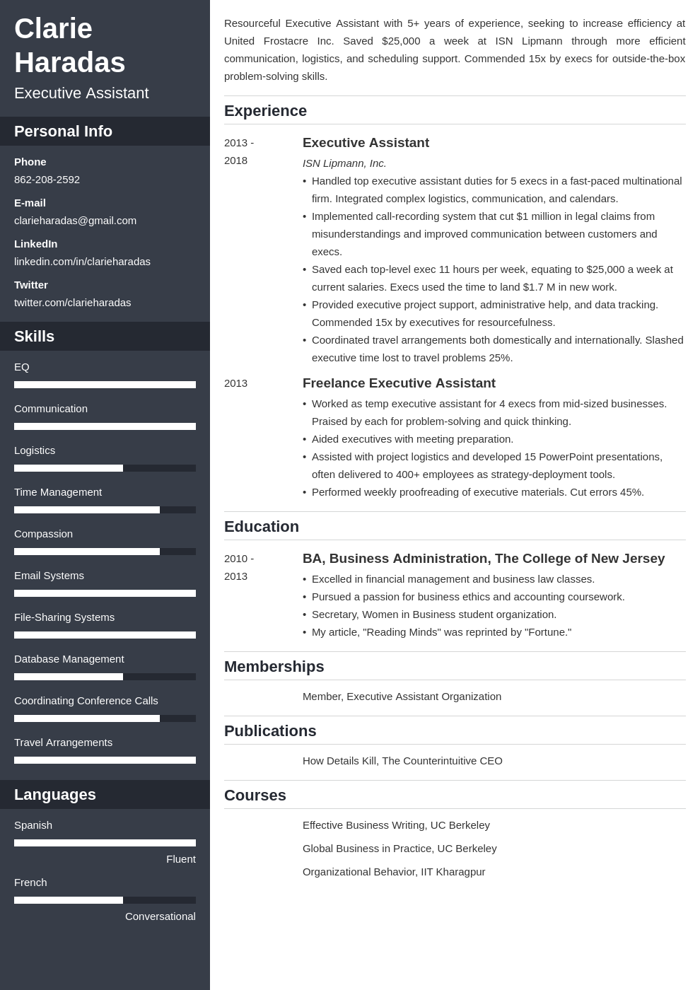 resume format template cascade