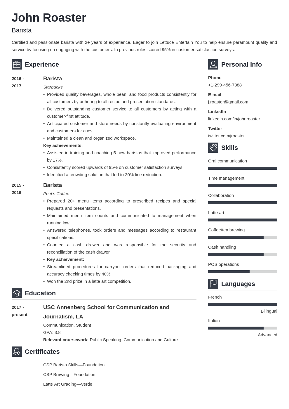 resume interests template vibes 1612450750