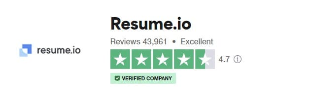 Resume.io Trustpilot Rating