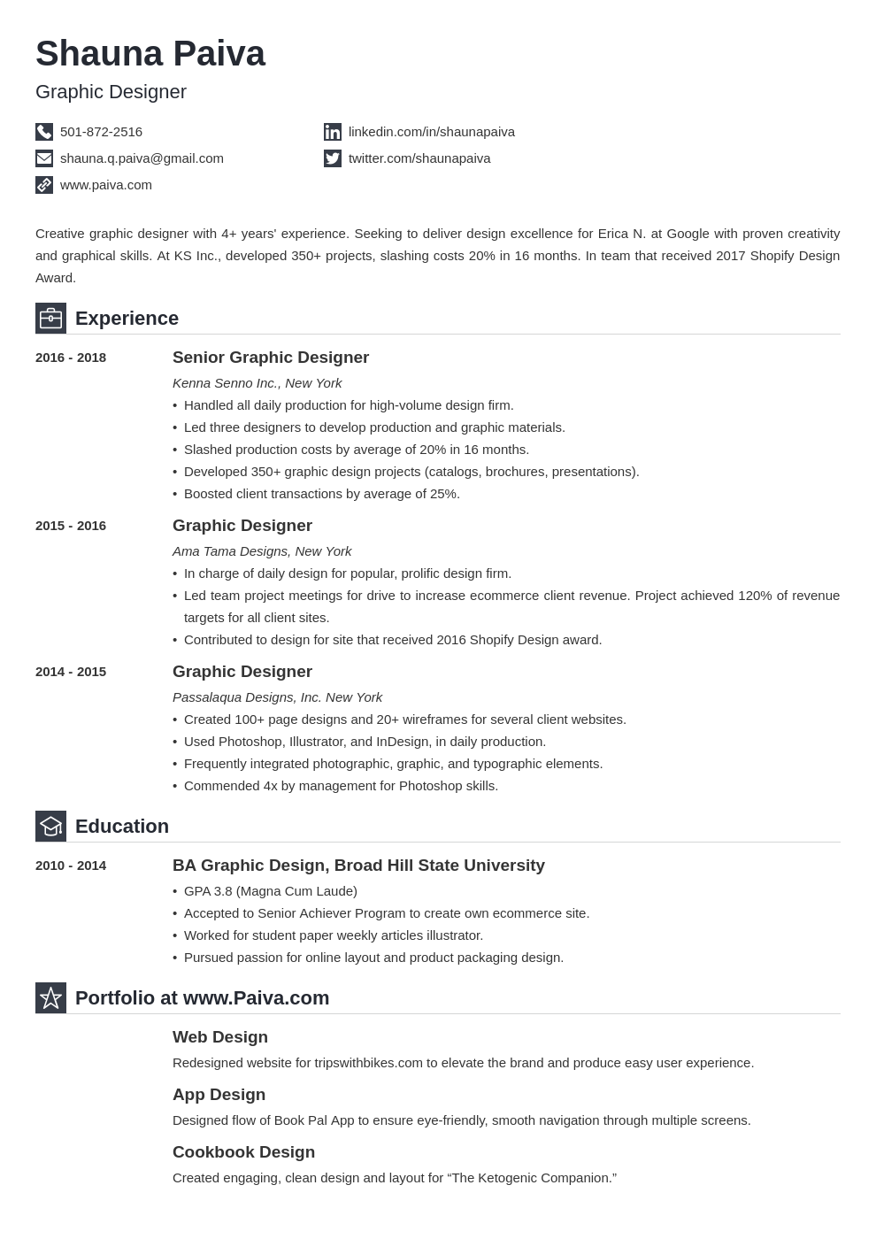 resume look template iconic