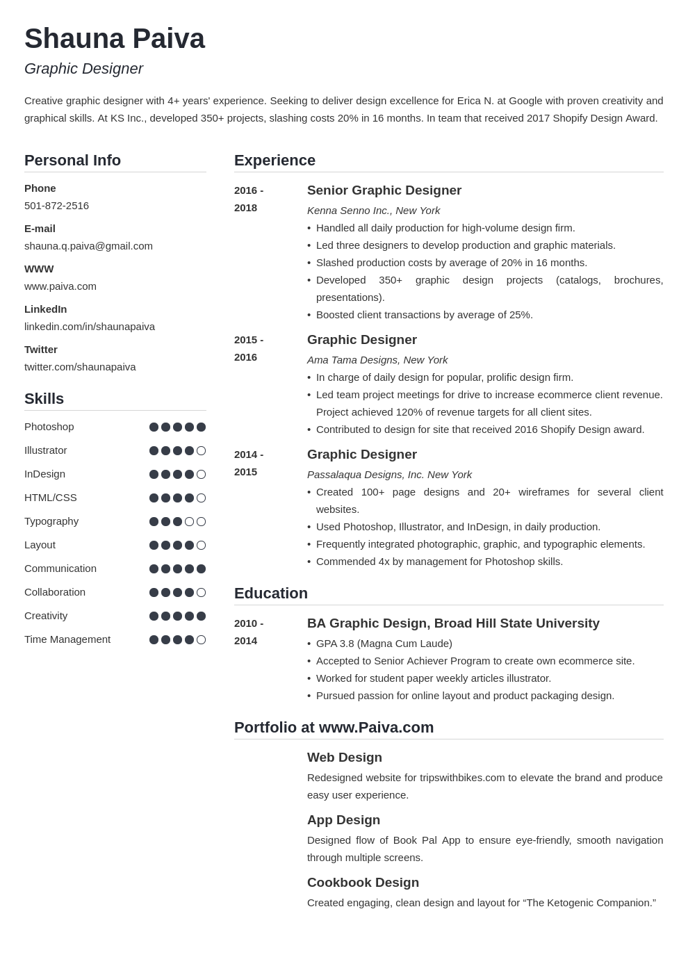 resume look template simple