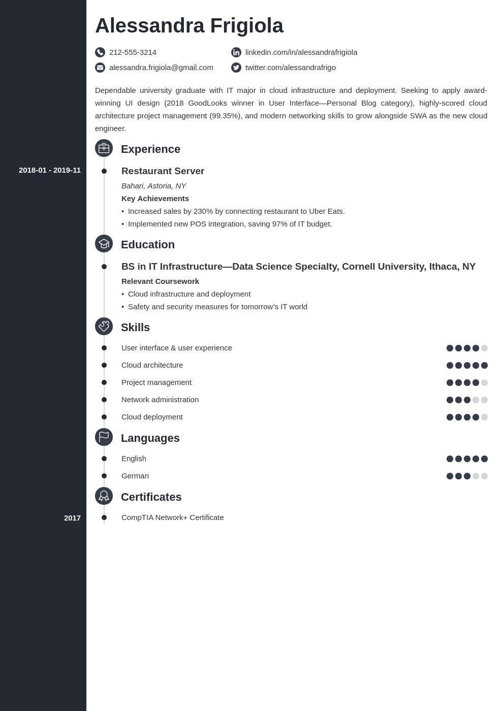 resume objective template concept