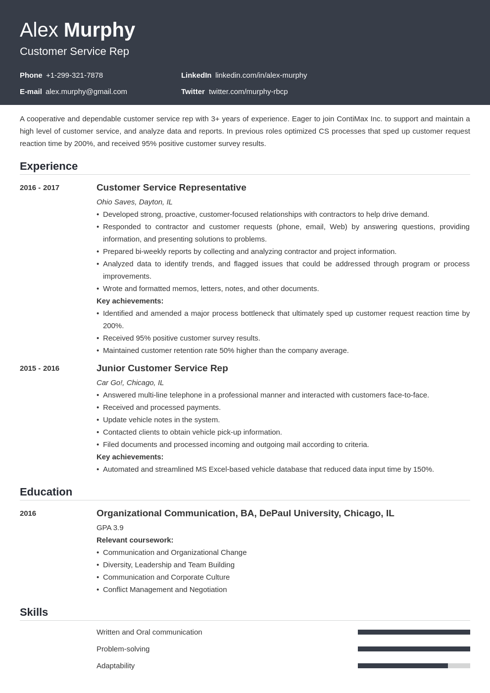 How To List Relevant Coursework On A Resume Examples