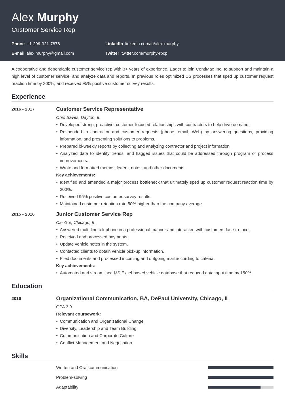 how to describe coursework on a resume