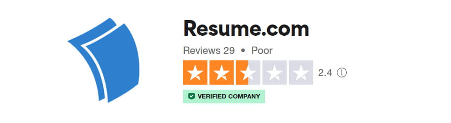 resume.com reviews by trustpilot
