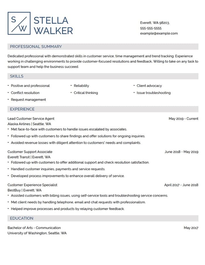 ensign resume template from resumenerd