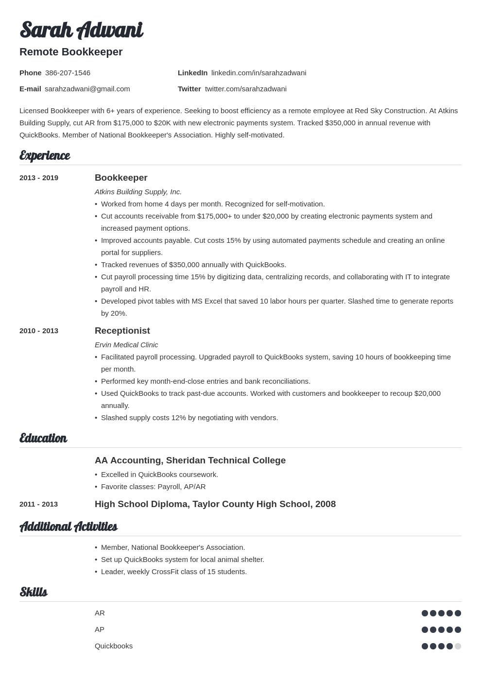 Stay At Home Mom Resume Examples Job Description For 2024