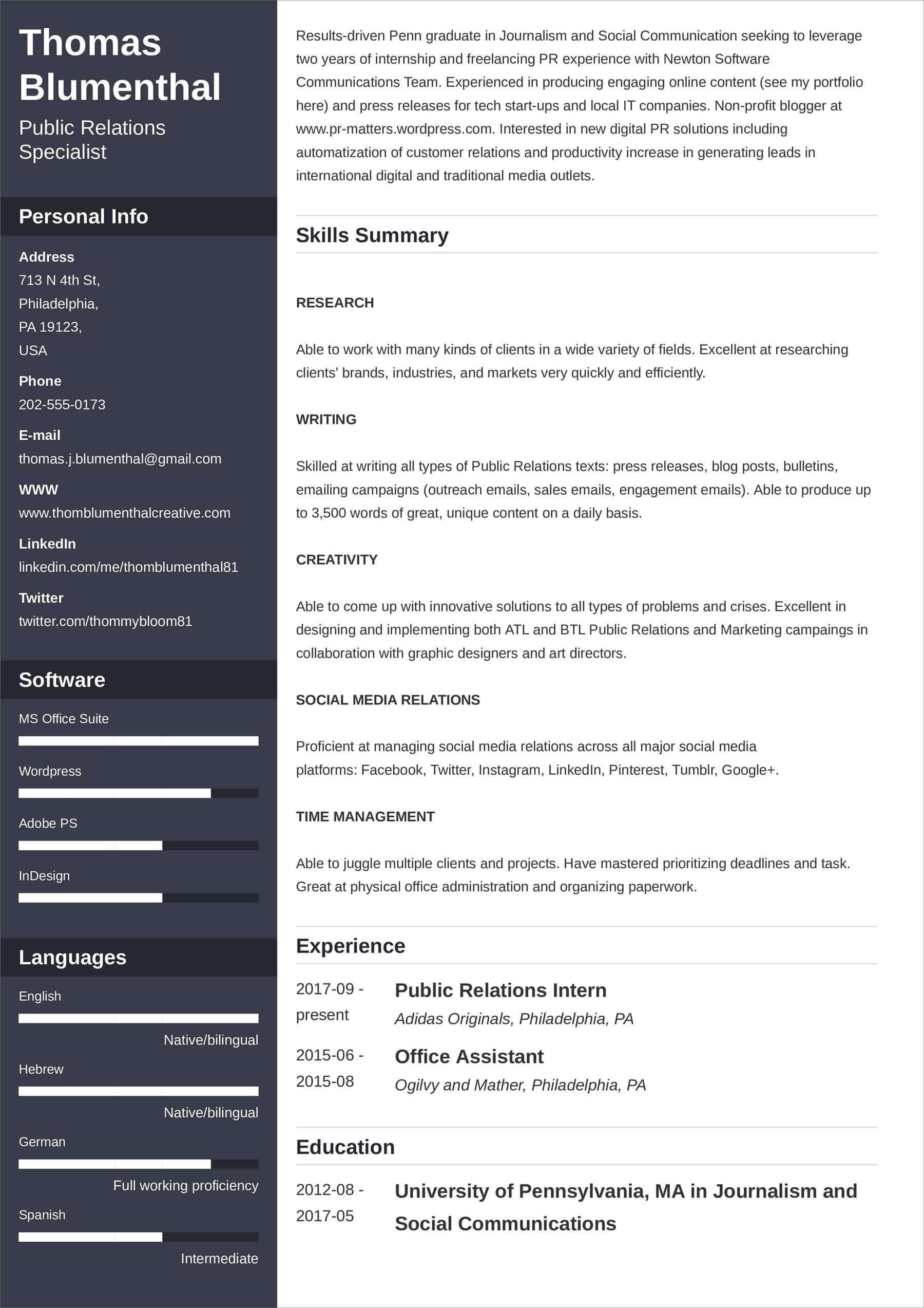 Current CV Styles Find The Best One Gallery Tips 