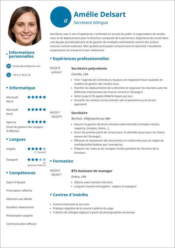 CV template Initials