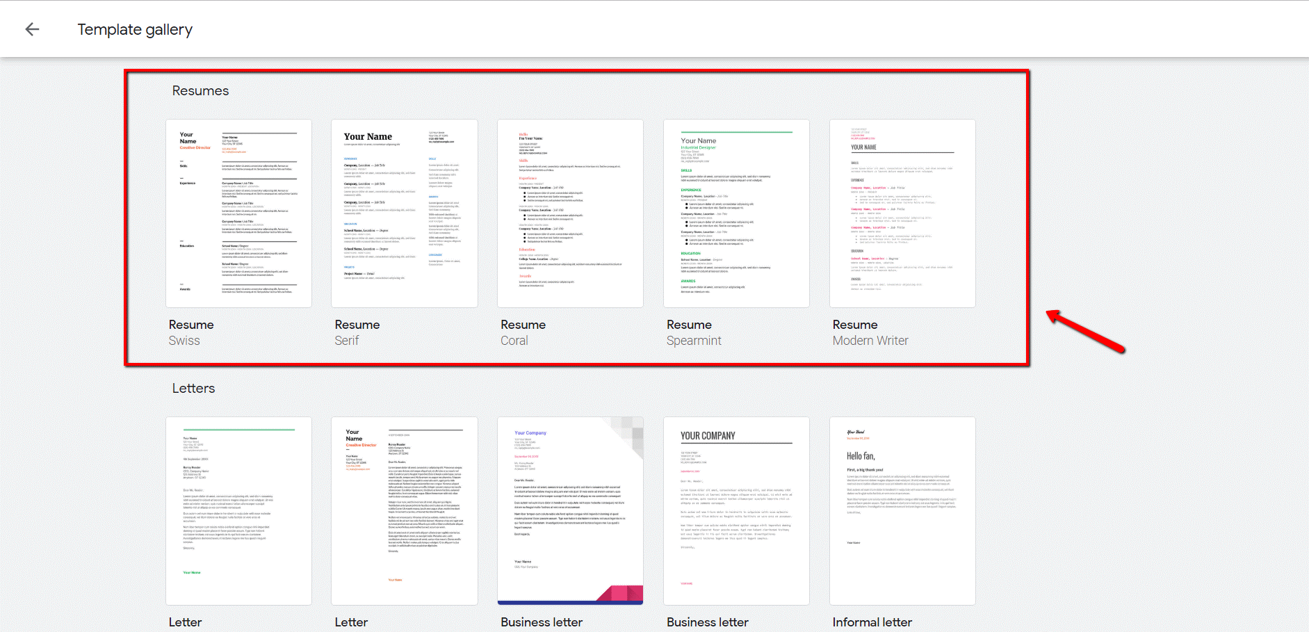 google docs resume template free download