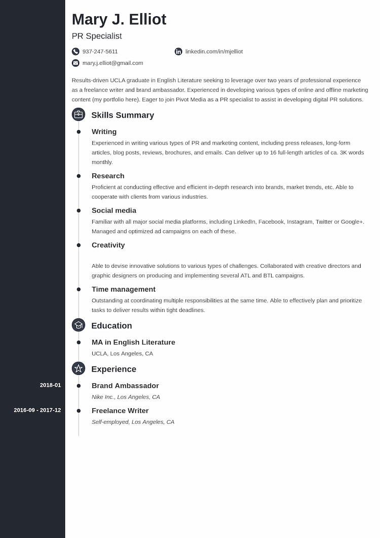 Functional Resume Template (+ Good Example to Follow)