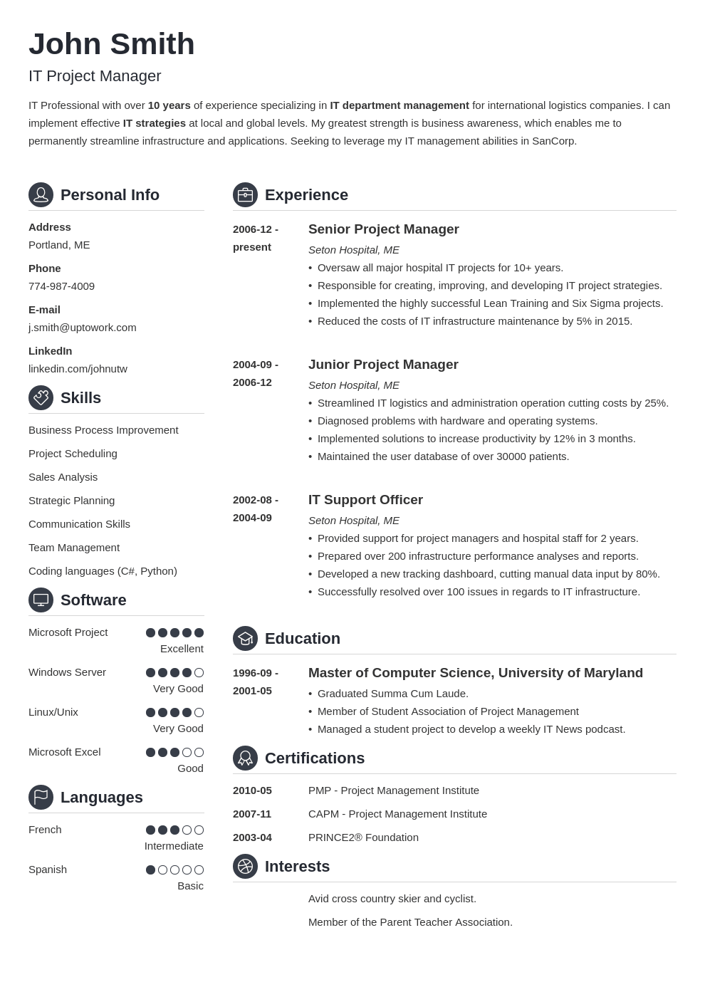 Admin Professional Resume Template : Professional Resume Template Free ~ Addictionary - Depending on a candidate's profession, the cv can include other additions, such as books published, awards, and professional membership sections.